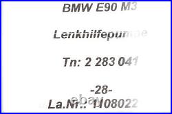 2283041 32412283041 BMW M3 3 Series E90 E92 E93 S65 servo pump steering aid pump -28